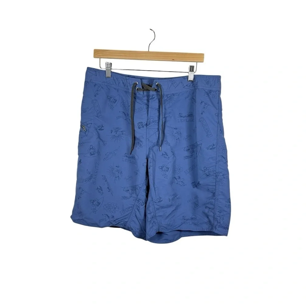 Patagonia Men’s Wavefarer 19in Boardshort in Blue California Print Size 36